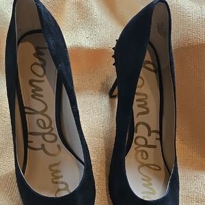 Sam Edelman Black Suede Heels